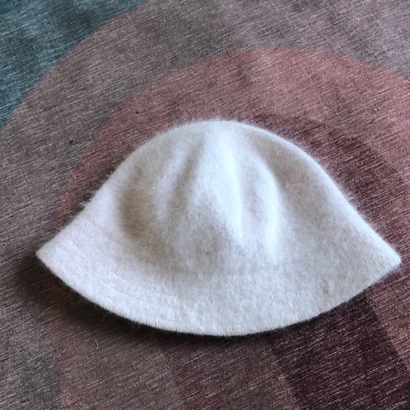 Y2K Fuzzy Warm Angora Wool Baby Pink Winter Bucket Hat - Picture 1 of 7